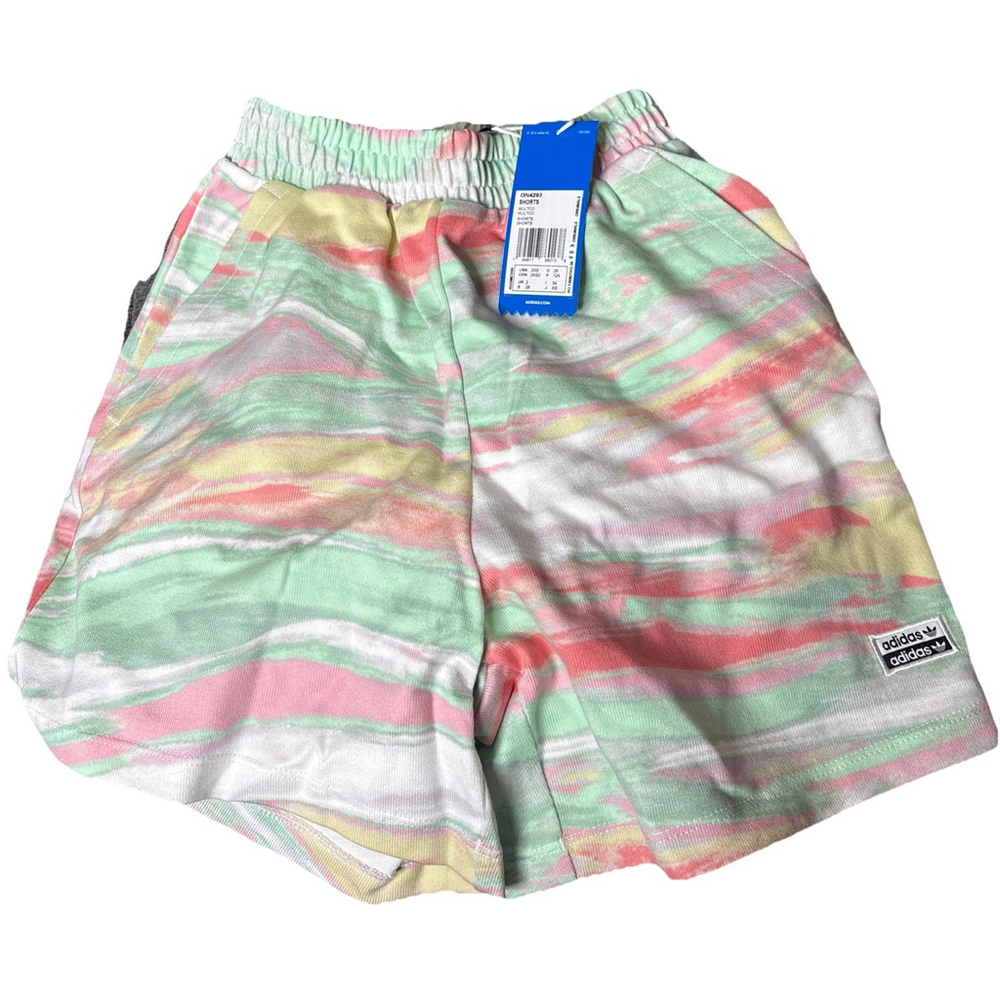 Adidas Shorts Womens Extra Small Pastel Sherbert Gym Elastic Waist NWT $69 4”